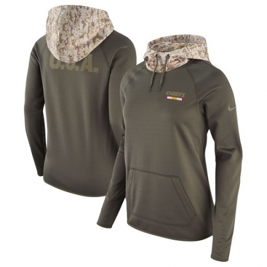 NFL Womens Kansas City Chiefs Nike Olive Salute to Service Performance Pullover Hoodie NFL Womens Kansas City Chiefs Nike Olive Salute to Service Performance Pullover Hoodie