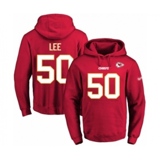 Football Mens Kansas City Chiefs 50 Darron Lee Red Name Number Pullover Hoodie Football Mens Kansas City Chiefs 50 Darron Lee Red Name Number Pullover Hoodie