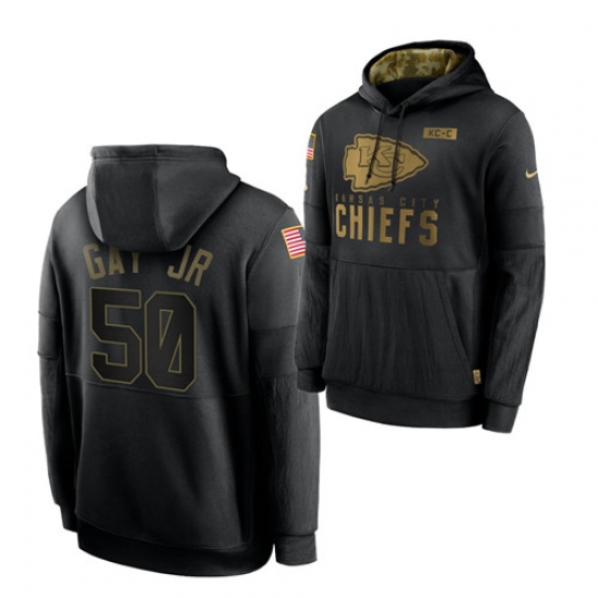 Men Kansas City Chiefs 50 Willie Gay Jr 2020 Salute To Service Black Sideline Performance Pullover HoodieMen Hoodie Men Kansas City Chiefs 50 Willie Gay Jr 2020 Salute To Service Black Sideline Performance Pullover HoodieMen Hoodie