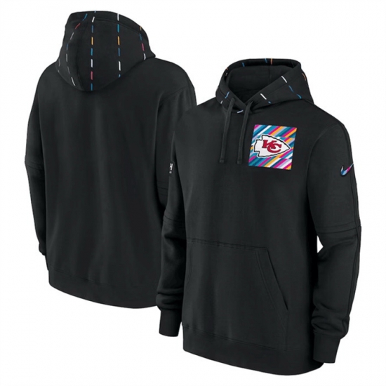 Men Kansas City Chiefs Black 2023 Crucial Catch Club Pullover Hoodie Men Kansas City Chiefs Black 2023 Crucial Catch Club Pullover Hoodie
