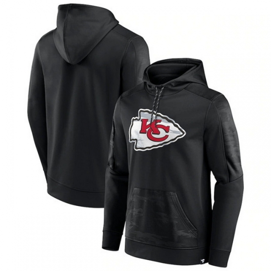 Men Kansas City Chiefs Black On The Ball Pullover Hoodie Men Kansas City Chiefs Black On The Ball Pullover Hoodie