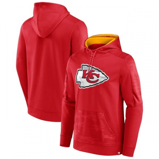 Men Kansas City Chiefs Red On The Ball Pullover Hoodie Men Kansas City Chiefs Red On The Ball Pullover Hoodie