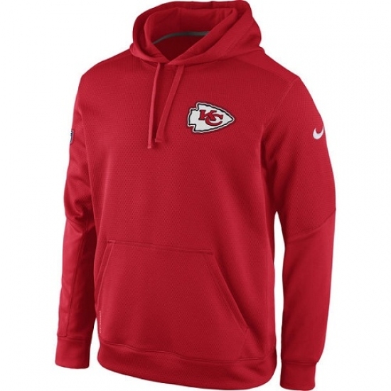 NFL Kansas City Chiefs Nike KO Chain Fleece Pullover Performance Hoodie Red NFL Kansas City Chiefs Nike KO Chain Fleece Pullover Performance Hoodie Red