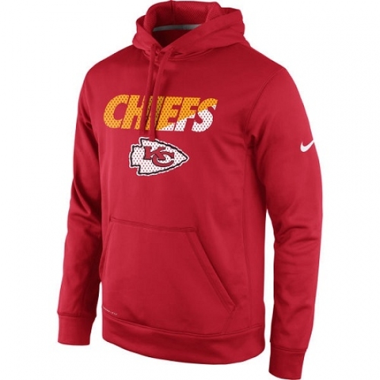 NFL Kansas City Chiefs Nike Kick Off Staff Performance Pullover Hoodie Red NFL Kansas City Chiefs Nike Kick Off Staff Performance Pullover Hoodie Red