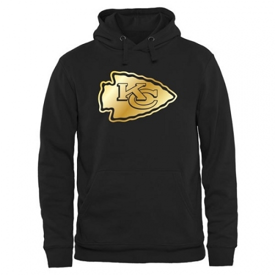 NFL Mens Kansas City Chiefs Pro Line Black Gold Collection Pullover Hoodie NFL Mens Kansas City Chiefs Pro Line Black Gold Collection Pullover Hoodie