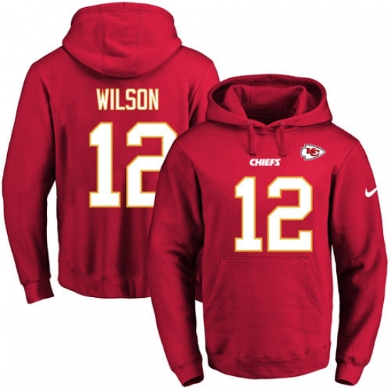 NFL Mens Nike Kansas City Chiefs 12 Albert Wilson Red Name Number Pullover Hoodie NFL Mens Nike Kansas City Chiefs 12 Albert Wilson Red Name Number Pullover Hoodie