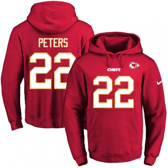 NFL Mens Nike Kansas City Chiefs 22 Marcus Peters Red Name Number Pullover Hoodie NFL Mens Nike Kansas City Chiefs 22 Marcus Peters Red Name Number Pullover Hoodie