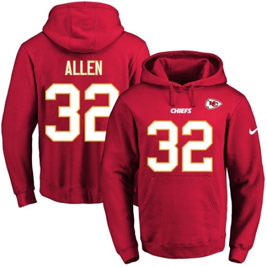 NFL Mens Nike Kansas City Chiefs 32 Marcus Allen Red Name Number Pullover Hoodie NFL Mens Nike Kansas City Chiefs 32 Marcus Allen Red Name Number Pullover Hoodie