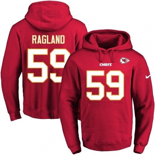 NFL Mens Nike Kansas City Chiefs 59 Reggie Ragland Red Name Number Pullover Hoodie NFL Mens Nike Kansas City Chiefs 59 Reggie Ragland Red Name Number Pullover Hoodie