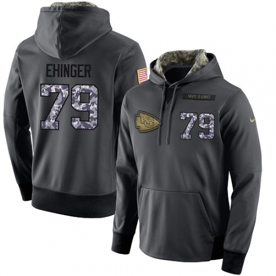NFL Mens Nike Kansas City Chiefs 79 Parker Ehinger Stitched Black Anthracite Salute to Service Player Performance Hoodie NFL Mens Nike Kansas City Chiefs 79 Parker Ehinger Stitched Black Anthracite Salute to Service Player Performance Hoodie