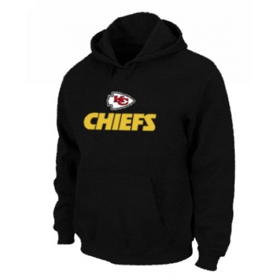 NFL Mens Nike Kansas City Chiefs Authentic Logo Pullover Hoodie Black NFL Mens Nike Kansas City Chiefs Authentic Logo Pullover Hoodie Black