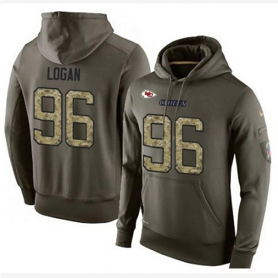 NFL Nike Kansas City Chiefs 96 Bennie Logan Green Salute To Service Mens Pullover Hoodie NFL Nike Kansas City Chiefs 96 Bennie Logan Green Salute To Service Mens Pullover Hoodie