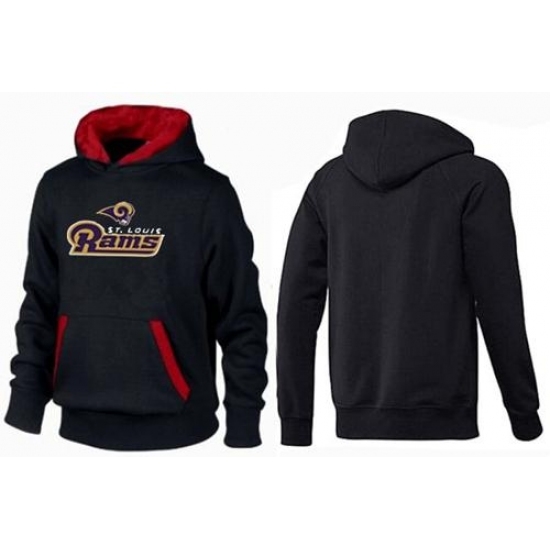 NFL Mens Nike Los Angeles Rams Authentic Logo Pullover Hoodie BlackRed NFL Mens Nike Los Angeles Rams Authentic Logo Pullover Hoodie BlackRed
