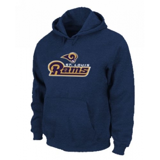 NFL Mens Nike Los Angeles Rams Authentic Logo Pullover Hoodie Navy NFL Mens Nike Los Angeles Rams Authentic Logo Pullover Hoodie Navy