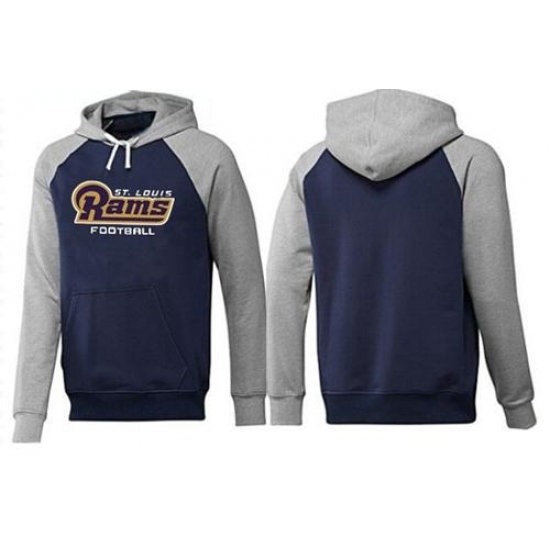 NFL Mens Nike Los Angeles Rams English Version Pullover Hoodie NavyGrey NFL Mens Nike Los Angeles Rams English Version Pullover Hoodie NavyGrey