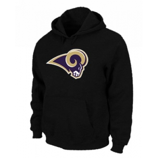 NFL Mens Nike Los Angeles Rams Logo Pullover Hoodie Black NFL Mens Nike Los Angeles Rams Logo Pullover Hoodie Black