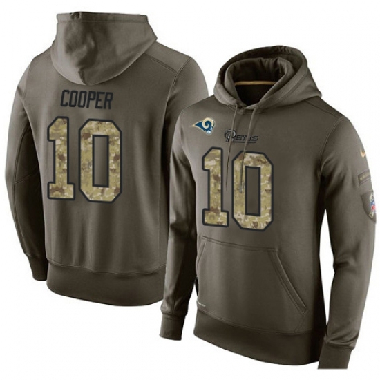 NFL Nike Los Angeles Rams 10 Pharoh Cooper Green Salute To Service Mens Pullover Hoodie NFL Nike Los Angeles Rams 10 Pharoh Cooper Green Salute To Service Mens Pullover Hoodie