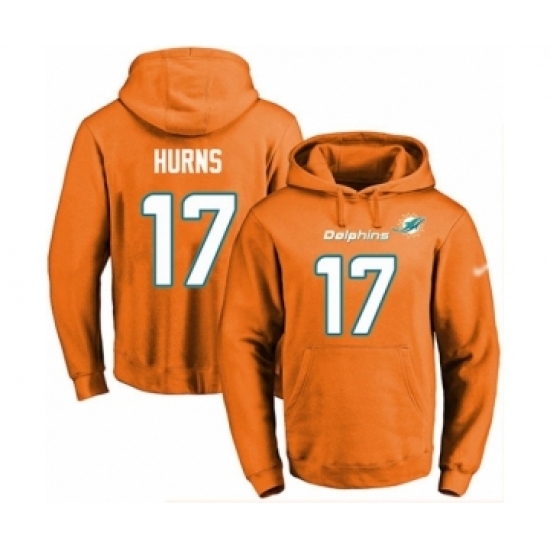 Football Mens Miami Dolphins 17 Allen Hurns Orange Name Number Pullover Hoodie Football Mens Miami Dolphins 17 Allen Hurns Orange Name Number Pullover Hoodie