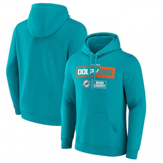 Men Miami Dolphins Aqua X Bud Light Pullover Hoodie Men Miami Dolphins Aqua X Bud Light Pullover Hoodie