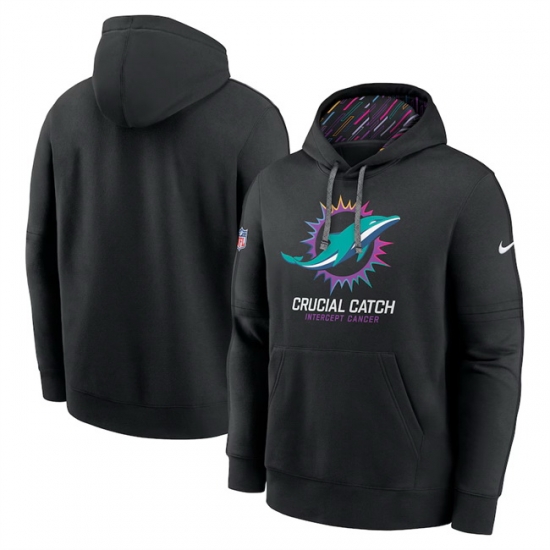 Men Miami Dolphins Black 2024 Crucial Catch Club Pullover Hoodie Men Miami Dolphins Black 2024 Crucial Catch Club Pullover Hoodie