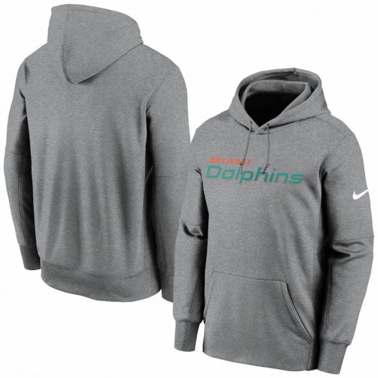 Men Miami Dolphins Nike Fan Gear Wordmark Performance Pullover Hoodie Heathered Charcoal Men Miami Dolphins Nike Fan Gear Wordmark Performance Pullover Hoodie Heathered Charcoal