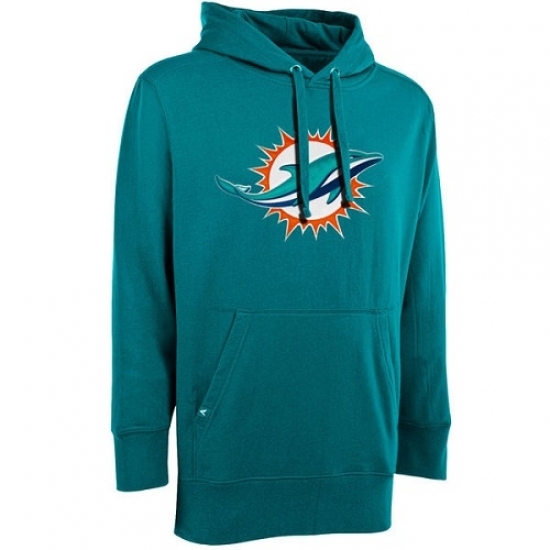 NFL Antigua Miami Dolphins Signature Pullover Hoodie Aqua NFL Antigua Miami Dolphins Signature Pullover Hoodie Aqua