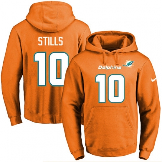 NFL Mens Nike Miami Dolphins 10 Kenny Stills Orange Name Number Pullover Hoodie NFL Mens Nike Miami Dolphins 10 Kenny Stills Orange Name Number Pullover Hoodie