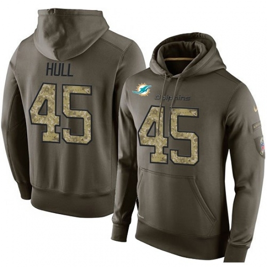 NFL Nike Miami Dolphins 45 Mike Hull Green Salute To Service Mens Pullover Hoodie NFL Nike Miami Dolphins 45 Mike Hull Green Salute To Service Mens Pullover Hoodie