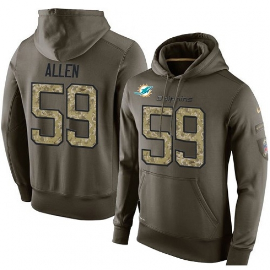 NFL Nike Miami Dolphins 59 Chase Allen Green Salute To Service Mens Pullover Hoodie NFL Nike Miami Dolphins 59 Chase Allen Green Salute To Service Mens Pullover Hoodie