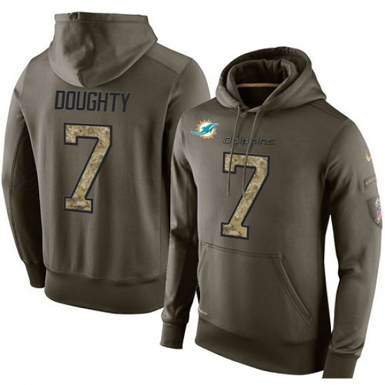 NFL Nike Miami Dolphins 7 Brandon Doughty Green Salute To Service Mens Pullover Hoodie NFL Nike Miami Dolphins 7 Brandon Doughty Green Salute To Service Mens Pullover Hoodie