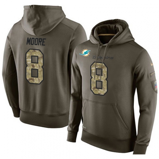 NFL Nike Miami Dolphins 8 Matt Moore Green Salute To Service Mens Pullover Hoodie NFL Nike Miami Dolphins 8 Matt Moore Green Salute To Service Mens Pullover Hoodie