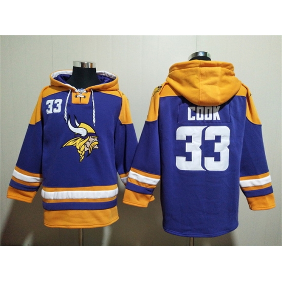 Men Minnesota Vikings 33 Dalvin Cook Purple Yellow Ageless Must Have Lace Up Pullover Hoodie Men Minnesota Vikings 33 Dalvin Cook Purple Yellow Ageless Must Have Lace Up Pullover Hoodie