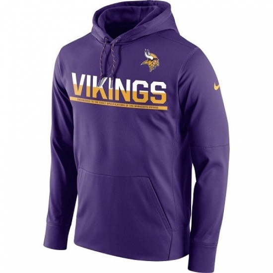 NFL Mens Minnesota Vikings Nike Purple Sideline Circuit Pullover Performance Hooded Sweatshirt NFL Mens Minnesota Vikings Nike Purple Sideline Circuit Pullover Performance Hooded Sweatshirt