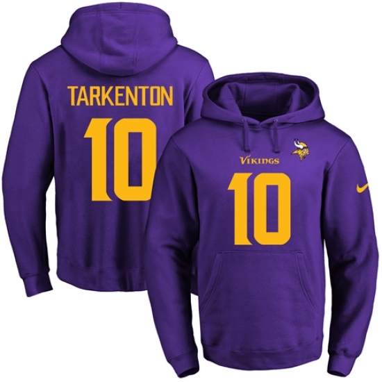 NFL Mens Nike Minnesota Vikings 10 Fran Tarkenton PurpleGold No Name Number Pullover Hoodie NFL Mens Nike Minnesota Vikings 10 Fran Tarkenton PurpleGold No Name Number Pullover Hoodie