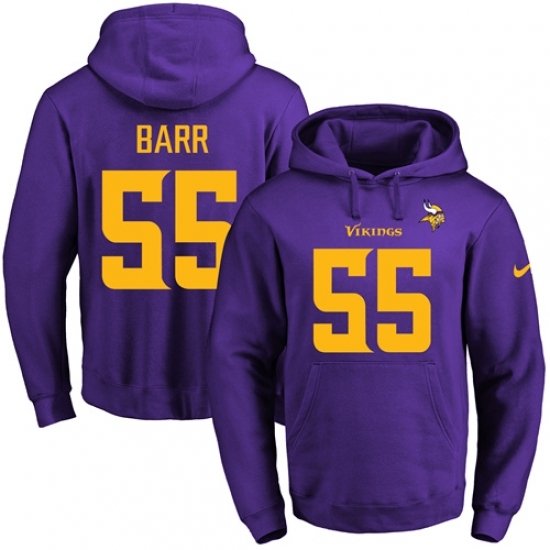 NFL Mens Nike Minnesota Vikings 55 Anthony Barr PurpleGold No Name Number Pullover Hoodie NFL Mens Nike Minnesota Vikings 55 Anthony Barr PurpleGold No Name Number Pullover Hoodie
