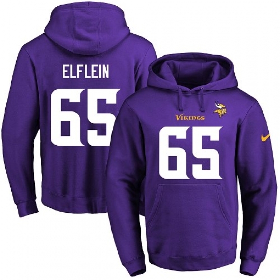 NFL Mens Nike Minnesota Vikings 65 Pat Elflein Purple Name Number Pullover Hoodie NFL Mens Nike Minnesota Vikings 65 Pat Elflein Purple Name Number Pullover Hoodie