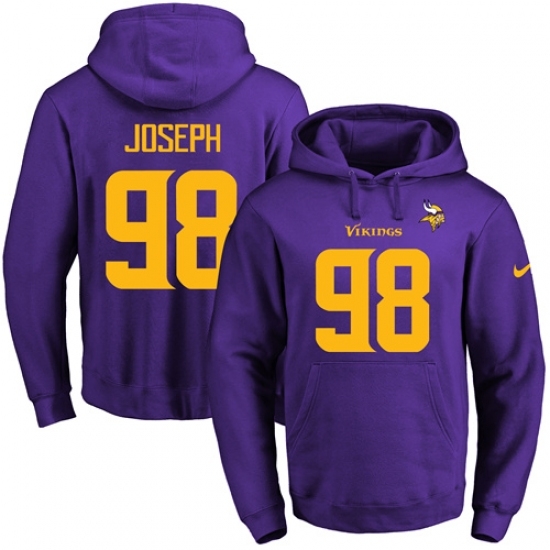 NFL Mens Nike Minnesota Vikings 98 Linval Joseph PurpleGold No Name Number Pullover Hoodie NFL Mens Nike Minnesota Vikings 98 Linval Joseph PurpleGold No Name Number Pullover Hoodie