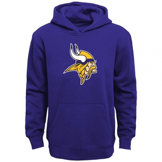 NFL Minnesota Vikings Team Logo Pullover Hoodie Purple NFL Minnesota Vikings Team Logo Pullover Hoodie Purple