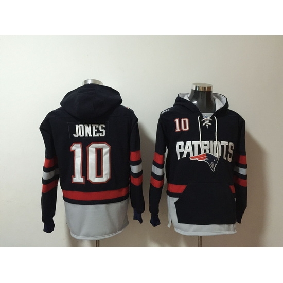 NFL Men New England Patriots 10 Mac Jones Stitched Hoodie NFL Men New England Patriots 10 Mac Jones Stitched Hoodie