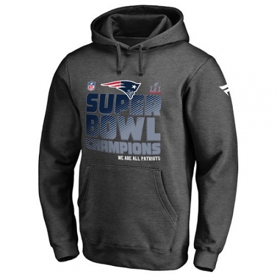 NFL Mens New England Patriots Pro Line by Fanatics Branded Charcoal Super Bowl LI Champions Trophy Collection Locker Room Pullover Hoodie NFL Mens New England Patriots Pro Line by Fanatics Branded Charcoal Super Bowl LI Champions Trophy Collection Locker Room Pullover Hoodie
