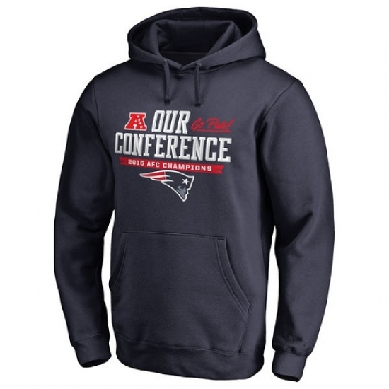 NFL Mens New England Patriots Pro Line by Fanatics Branded Navy 2016 AFC Conference Champions Big Tall Our Conference Pullover Hoodie NFL Mens New England Patriots Pro Line by Fanatics Branded Navy 2016 AFC Conference Champions Big Tall Our Conference Pullover Hoodie