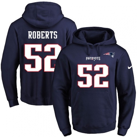 NFL Mens Nike New England Patriots 52 Elandon Roberts Navy Blue Name Number Pullover Hoodie NFL Mens Nike New England Patriots 52 Elandon Roberts Navy Blue Name Number Pullover Hoodie