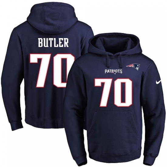 NFL Mens Nike New England Patriots 70 Adam Butler Navy Blue Name Number Pullover Hoodie NFL Mens Nike New England Patriots 70 Adam Butler Navy Blue Name Number Pullover Hoodie