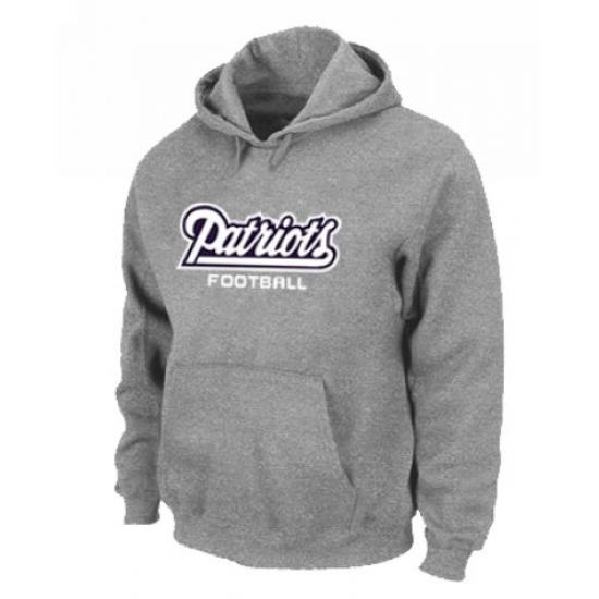 NFL Mens Nike New England Patriots Font Pullover Hoodie Grey NFL Mens Nike New England Patriots Font Pullover Hoodie Grey