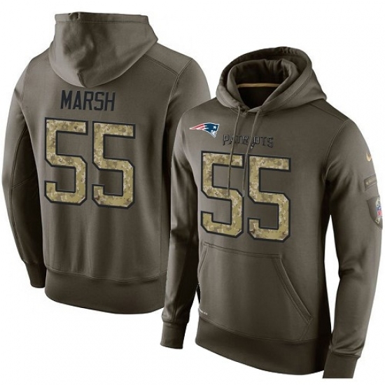 NFL Nike New England Patriots 55 Cassius Marsh Green Salute To Service Mens Pullover Hoodie NFL Nike New England Patriots 55 Cassius Marsh Green Salute To Service Mens Pullover Hoodie