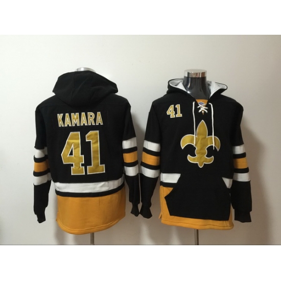 Men Nike New Orleans Saints Alvin Kamara 41 NFL Winter Thick Hoodie Men Nike New Orleans Saints Alvin Kamara 41 NFL Winter Thick Hoodie