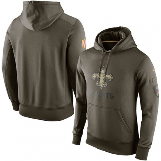 NFL Mens New Orleans Saints Nike Olive Salute To Service KO Performance Hoodie NFL Mens New Orleans Saints Nike Olive Salute To Service KO Performance Hoodie