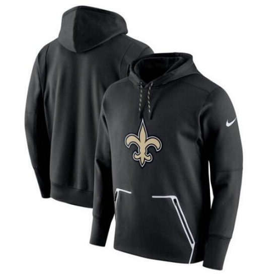 NFL New Orleans Saints Nike Champ Drive Vapor Speed Pullover Hoodie Black NFL New Orleans Saints Nike Champ Drive Vapor Speed Pullover Hoodie Black