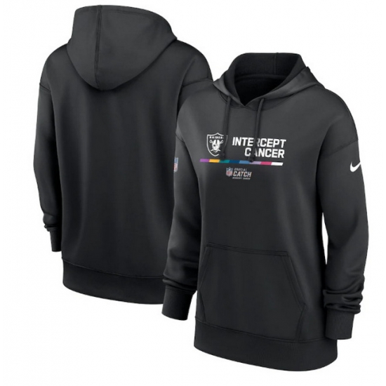 Women Las Vegas Raiders 2022 Black NFL Crucial Catch Therma Performance Pullover Hoodie Women Las Vegas Raiders 2022 Black NFL Crucial Catch Therma Performance Pullover Hoodie