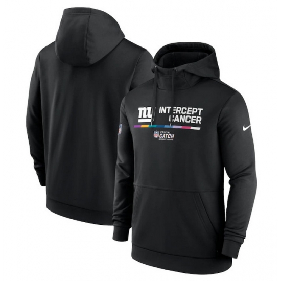 Men New York Giants 2022 Black Crucial Catch Therma Performance Pullover Hoodie Men New York Giants 2022 Black Crucial Catch Therma Performance Pullover Hoodie